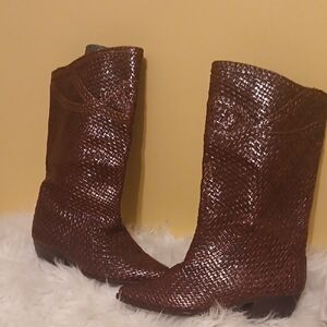 Sesto Meucci Rich Brown Heeled Boots